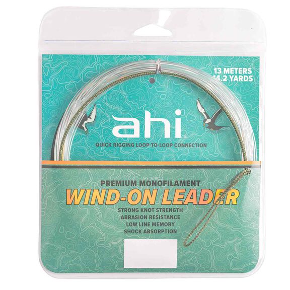 Ahi Premium Monofilament Wind-On Leader, 14.2 Yards image number 0