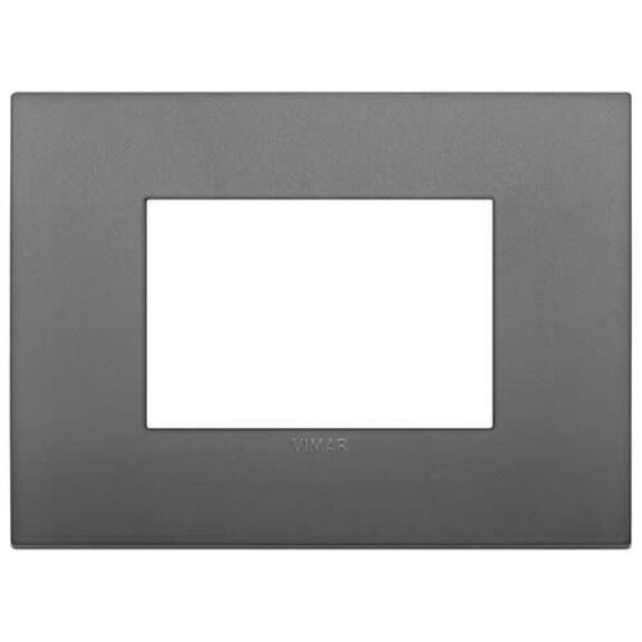 Vimar Arke 3-Module Classic Cover Plate, Technopolymer, White image number 0