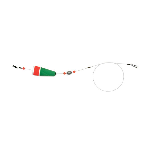 Rigged Poppin Cork with 3" Monofilament Wire image number 0