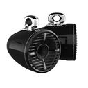 REV 12 HD Black 12" Marine Tower Speakers with XW-B Grille & RGB LED Rings (Pair) image number 0