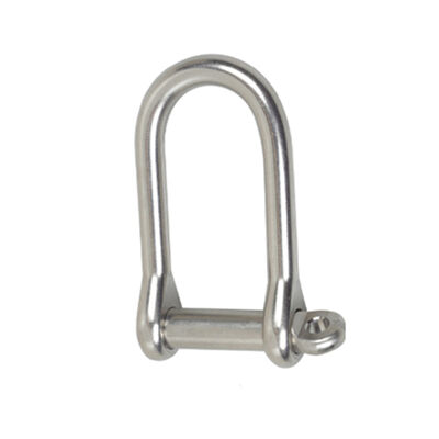 Stainless Steel Wide "D" Shackle with 1/4" Pin