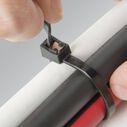 17" Black Heavy-Duty Self-Cutting Cable Ties, 10-Pack image number 1