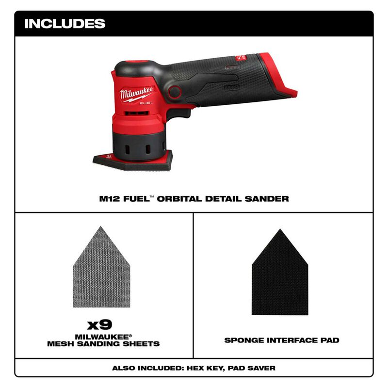 MILWAUKEE M12 FUEL™ Orbital Detail Sander West Marine