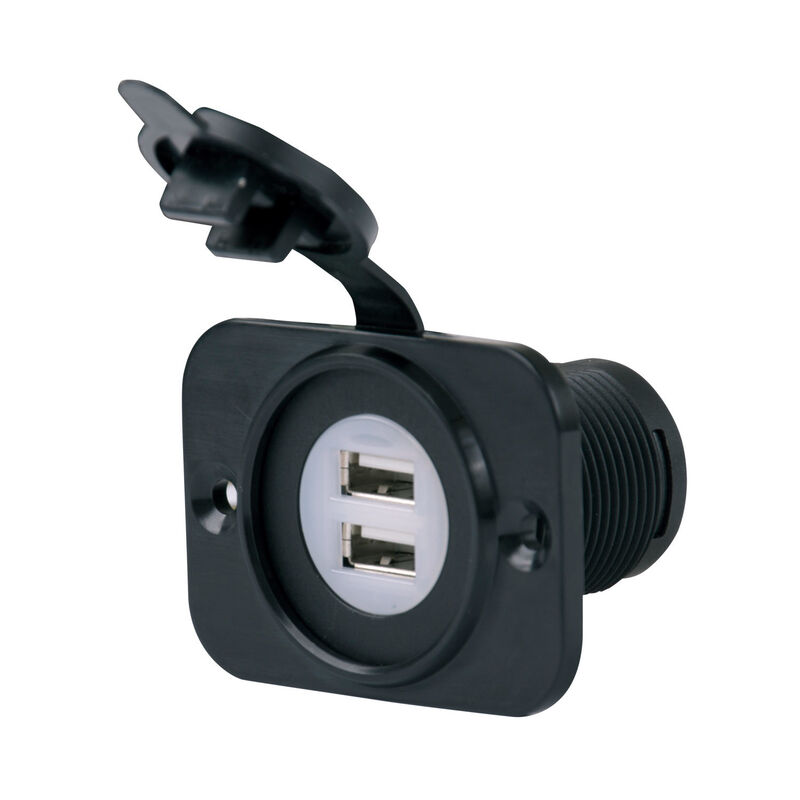 SeaLink Deluxe Dual USB Charger Receptacle 12V to 24V image number 0