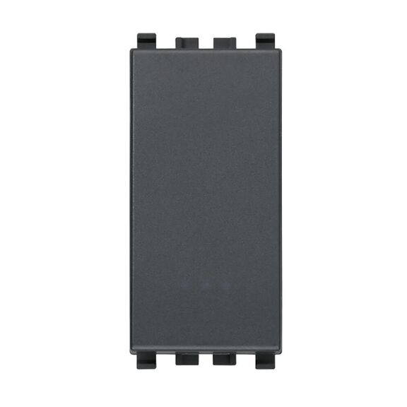 Vimar Eikon 1P NC 10A Push Button (Normally Closed), Lightable, Grey image number 0