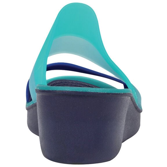 Womens's ColorBlock Translucent Mini Wedges image number 4