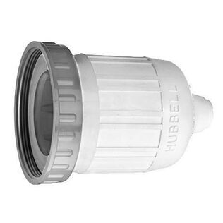 Hubbell Weatherproof Connector Boot w/Ring, 30A, White