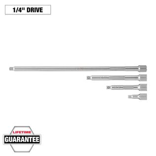 1/4&rdquo; Drive Extension Set, 4 Piece