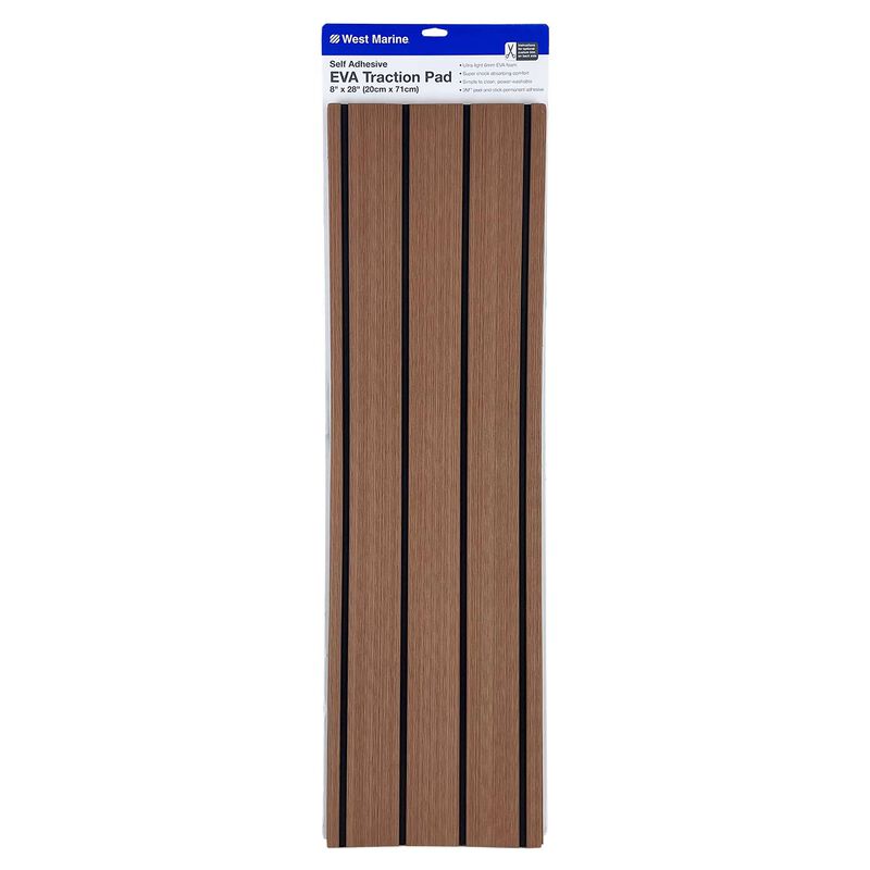 WEST MARINE EVA Foam Traction Pad Faux Teak 28" x 8" West Marine