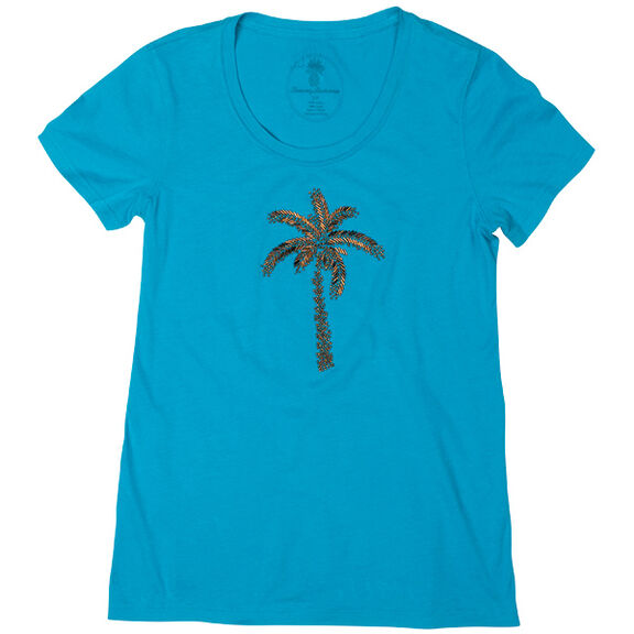 Women's Presley Beaded Palm Tree Tee image number 0