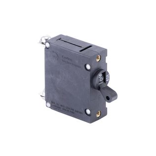 Circuit Breaker, Standard Black Toggle, Single Pole, 40A
