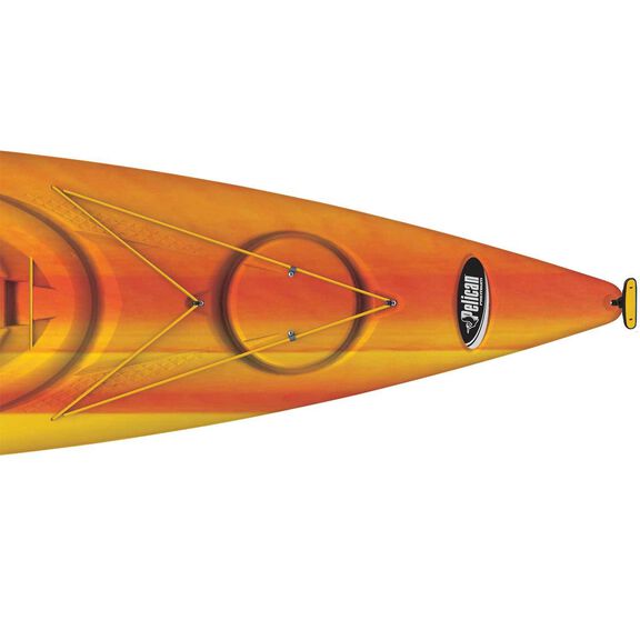 Intrepid 120X Sit-Inside Kayak, Red/Yellow/White image number 2