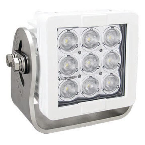 Imtra Offshore 9-LED Marine Deck Light - 11-65VDC, 63W, 25&deg;, White Finish, IP68/69K image number 0