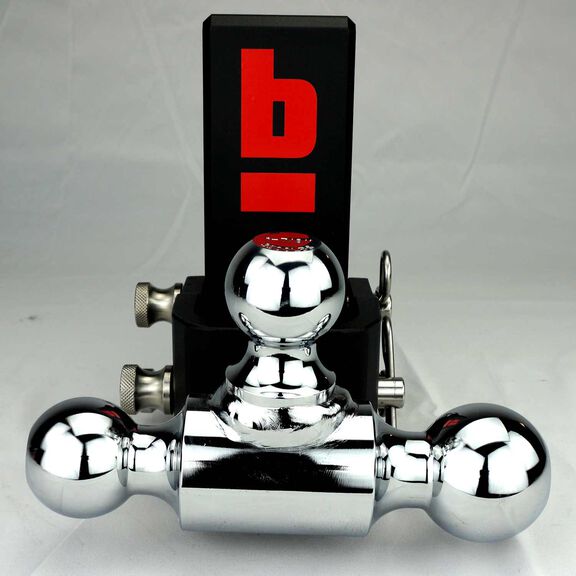 Adjustable Rotating Tri-Ball Receiver, 5" Drop image number 1