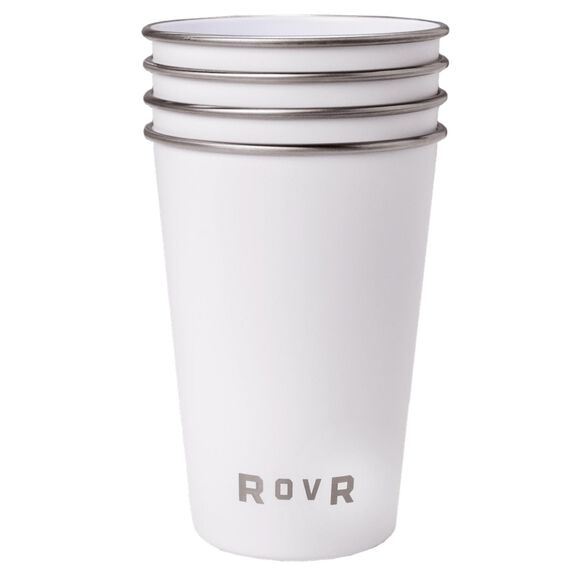 16oz. ChillR Ceramic Coated Stackable Tumblers, 4-Pack, Powder image number 0