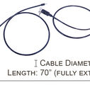 Lariat&trade; Universal Kayak/Canoe Cable Lock image number 1