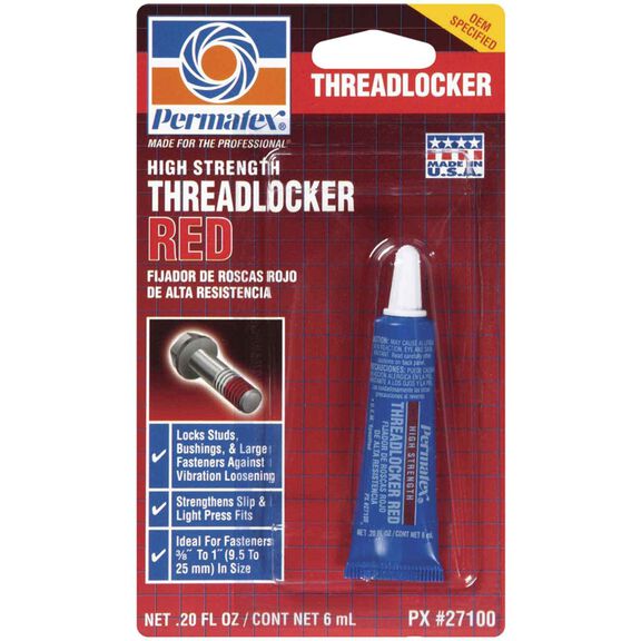 High Strength Threadlocker Red image number 0