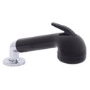 Deck-Mount Sprayer Large Black Sprayer No Hook, w/Elbow, 6' Black Rubber Hose, Ultra-Low Profile Holder image number 0