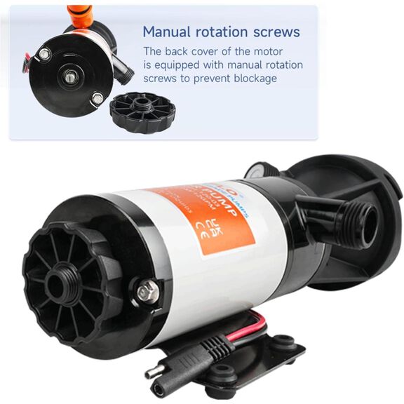 SEAFLO 03 Series 12V RV Macerator Pump 12 GPM with 3" RV Connector image number 3