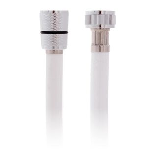 Hose 6' Rubber PVC 1/2" NPS-F + 1/2" NPS-F White