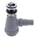 1-1/2" Drain, Flip Trap Sink Drain with Overflow, 1-1/4" & 1-1/2" Hose Barb Chrome image number 0
