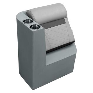 Wise DLX1305L-1905 DLX Series Pontoon Left Radius Lean Back Recliner  - Marble / Reef Stone