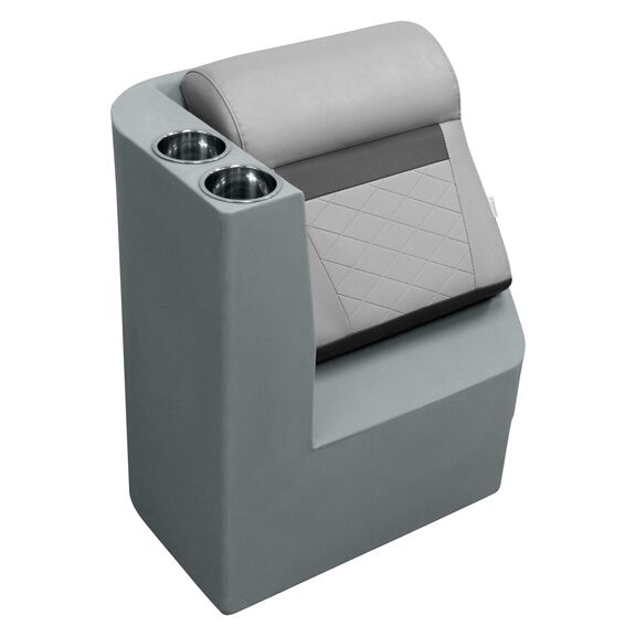 Wise DLX1305L-1905 DLX Series Pontoon Left Radius Lean Back Recliner  - Marble / Reef Stone image number 0