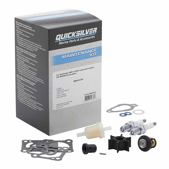 Quicksilver 8M0181316 Outboard Service Repair Kit 8/9.9hp Carbureted image number 3