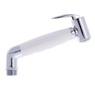 Hammer-Head Sprayer, No Hook, w/Elbow 1/2" NPS Chrome/Arctic White