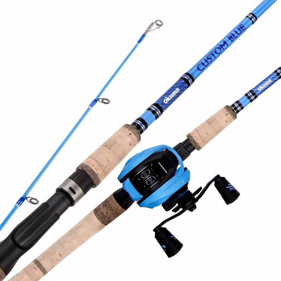 7' Custom Blue Baitcasting Combo, Medium Power image number 3
