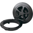 Round Shape Non-Slip Inspection Hatch, 6 Inch, Black image number 1