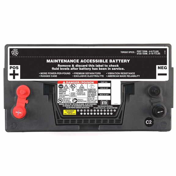 Group 31 Dual Purpose Marine Battery, 100 Amp Hours, 700 Cold Cranking Amps, 860 Marine Cranking Amps, 190 Reserve Minutes image number 3