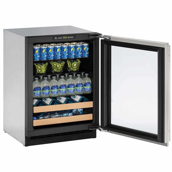 24" Stainless Beverage Center, LHH Lock image number 1