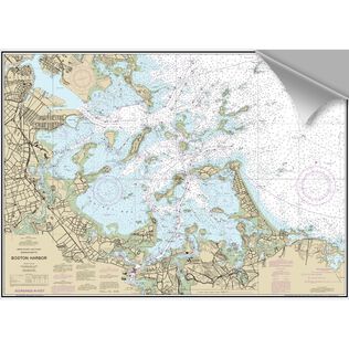 Boston Outer Harbor Decorative Nautical Chart