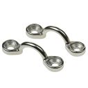 Eye Straps, Stainless Steel, 2 Pack image number 0