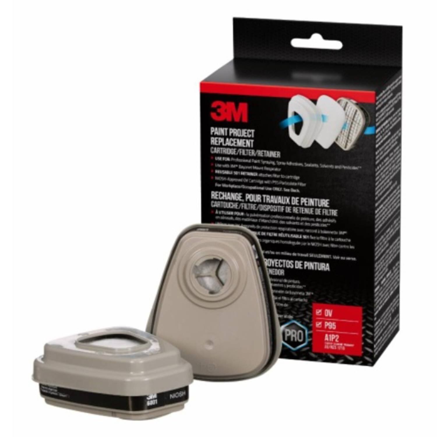 3M Paint Project Replacement Cartridge Filter and Retainer Kit