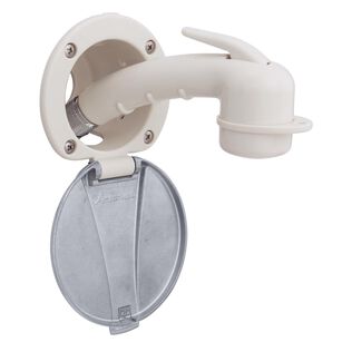 Recessed Shower Warm White Cup with Stainless Steel Lid, Small Warm White Sprayer, 6' Stainless Steel Hose