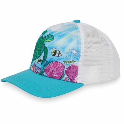 Kids Sea Turtle Trucker Hat
