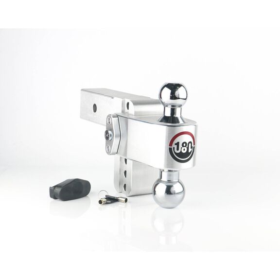 180 Chrome Plated Turnover Ball 4" Drop Hitch with 2.5" Shank image number 0