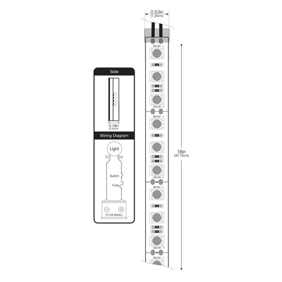 18" LED Flex Light Strip, Blue, 2-Pack image number 5
