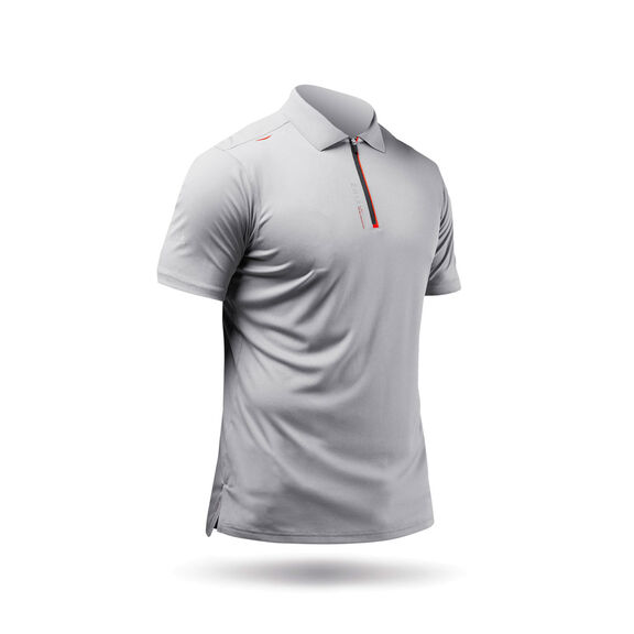 Men's UV Active Zip Collar Sports Polo image number 1