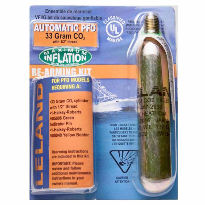 Inflatable Life Jacket V95000 Series Rearming Kit, Automatic 33 g., 1/2" Threaded image number 0