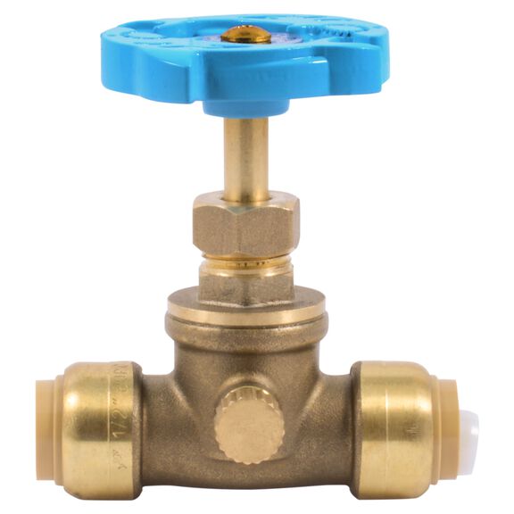 SharkBite Stop Valve with Drain/Vent, 1/2" image number 0