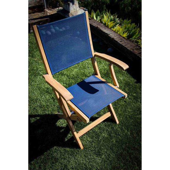 Seateak Bimini Teak Folding Deck Chair