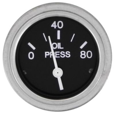 Heavy-Duty Series Oil Pressure Gauge, 0-80PSI