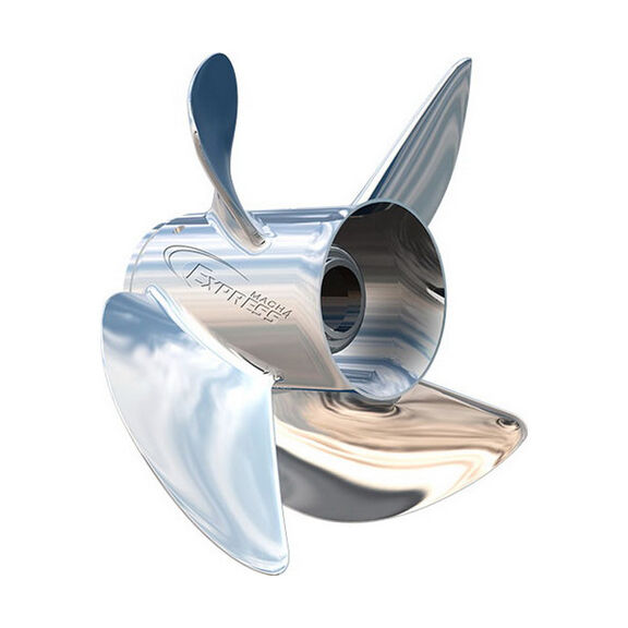 13" x 21" Express Mach4 EXEX2-1321-4, 4-Blade, RH, Stainless Steel Propeller image number 0