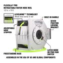 Flexzilla Pro Retractable Water Hose Reel with Levelwind Technology 1/2" 70' image number 2