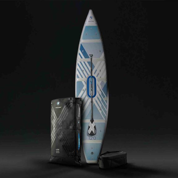 12' Tourer Electric iSUP Motorized Inflatable Stand Up Paddleboard image number 0
