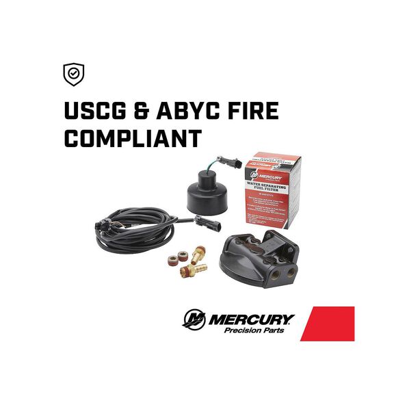 Mercury Water Separating Fuel Filter Kit 8M0157707 Fire Compliant image number 1