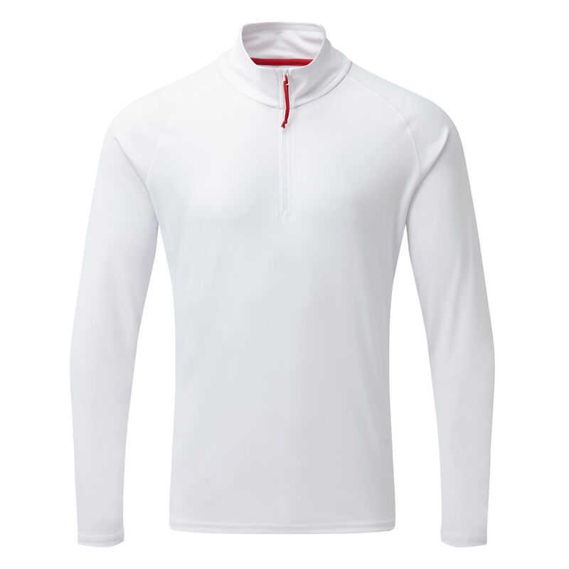 Gill Men's UV Tec 1/2 Zip Shirt, in White, Size Medium | by West Marine